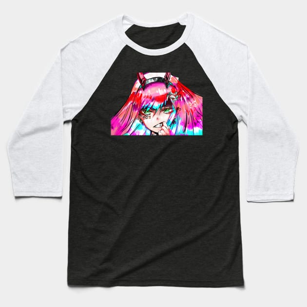 zero two _ 002 Baseball T-Shirt by Bxnny.Arts